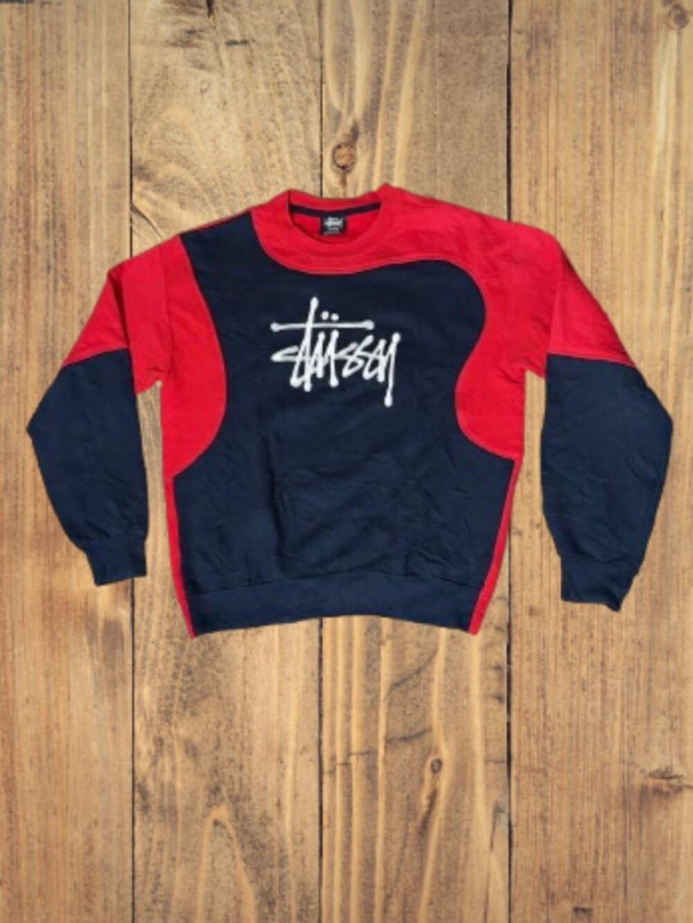 Stussy Vintage Reworked Embroidered Unisex Sweatshirt